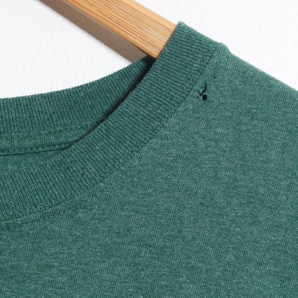 Carhartt Shirt Men 2XL Green Loose Fit Pocket Tee w/ Hole - Picture 4 of 8